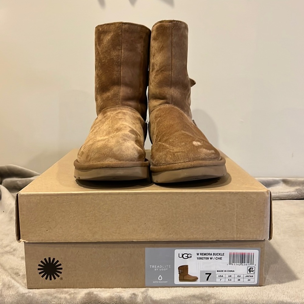 “Remora Buckle” Chestnut Uggs